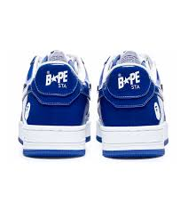 Bape Sta Patent Leather White Blue