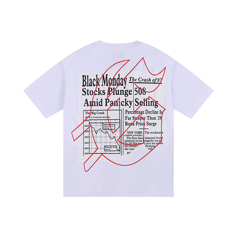 Polera Godspeed skeleton reading newspapers