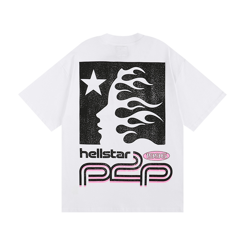 Polera Hellstar Sport white/ pink