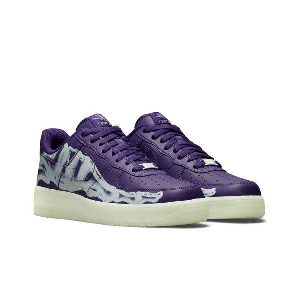 Air Force 1 Low ’07 QS Purple Skeleton Halloween