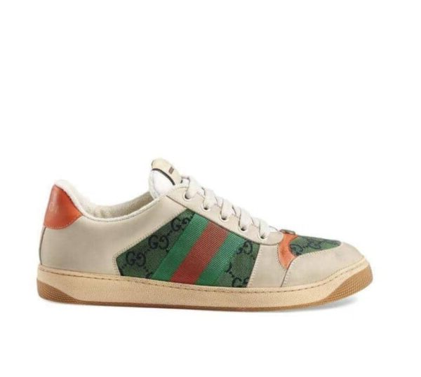 Gucci Screener Distressed Green Orange