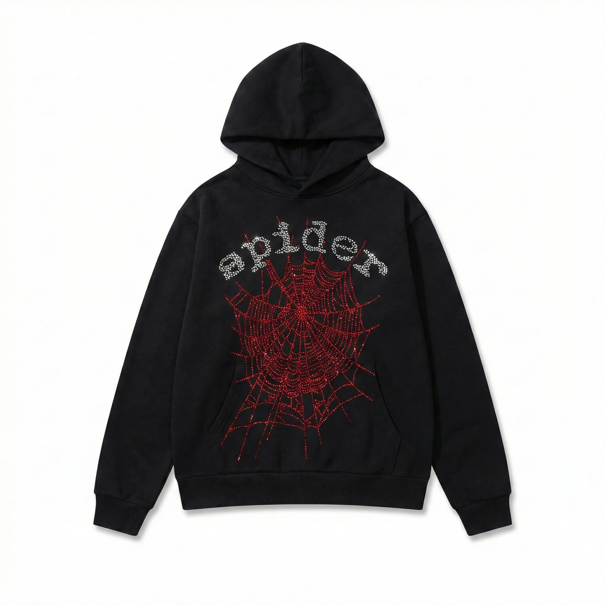 Sp5der Rhinestone Web V2 Hoodie
