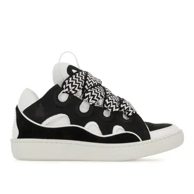 Multicolor Leather And Fabric Curb In Black