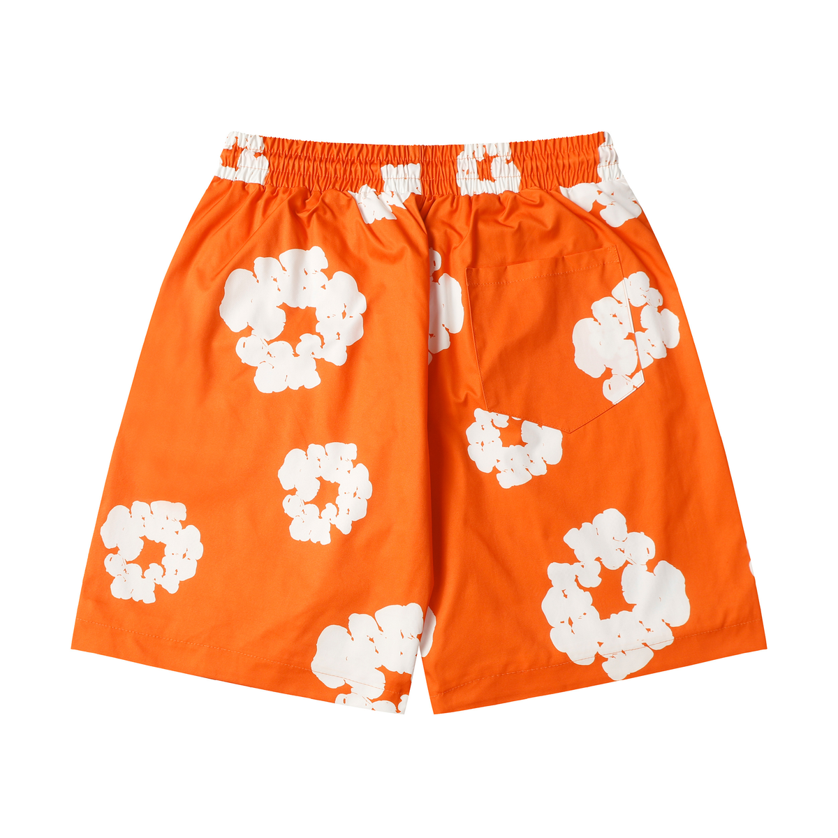 Short Demin Tears Cotton Naranja