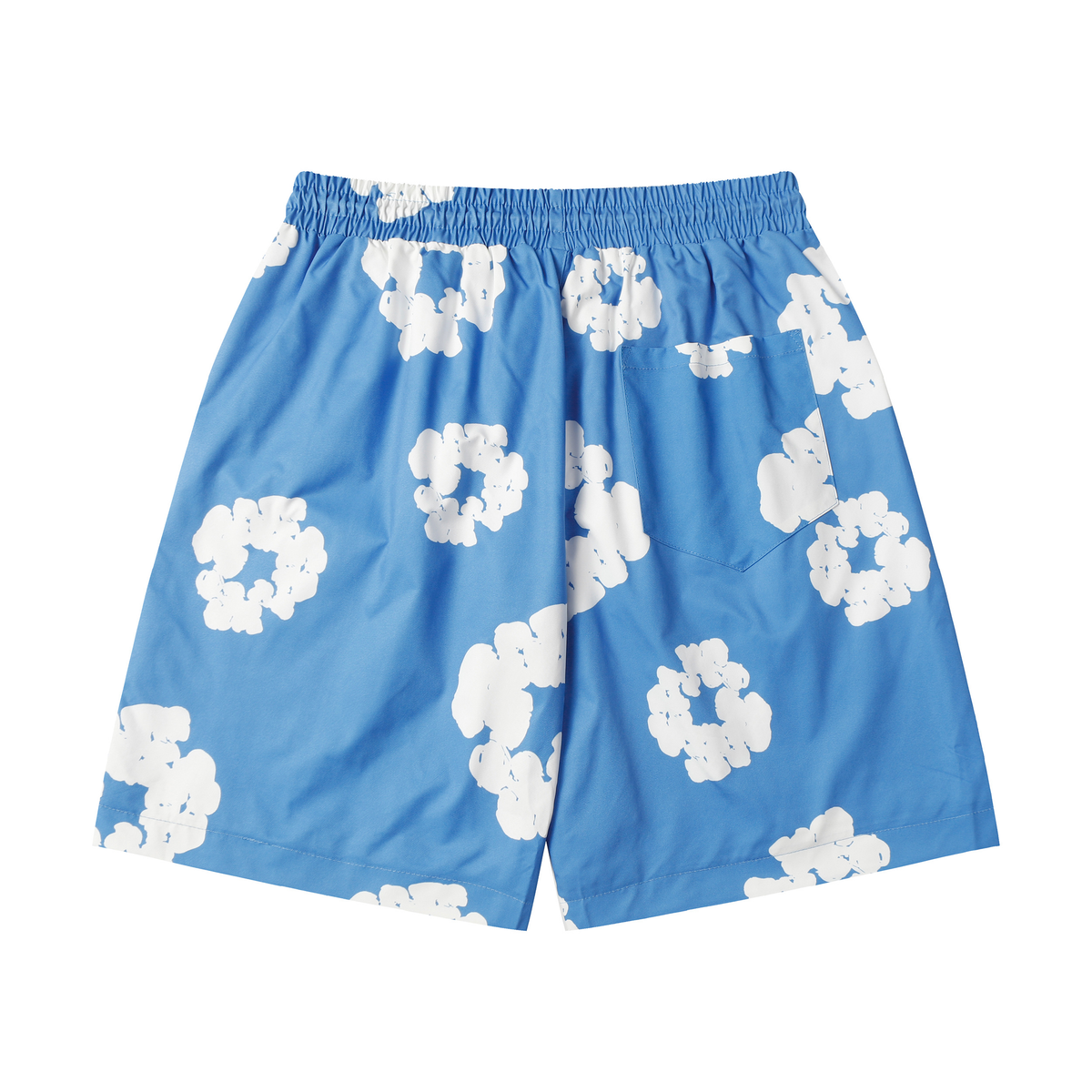 Short Demin Tears Cotton Azul