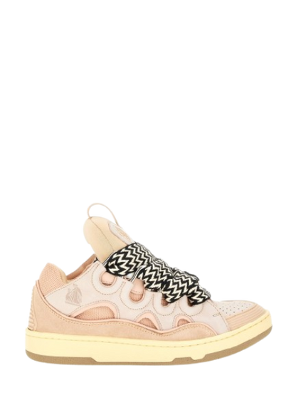 Lanvin Leather Curb Glitter Pale Pink