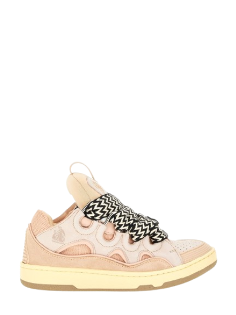 Lanvin Leather Curb Glitter Pale Pink