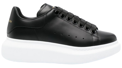 Alexander McQueen Oversized in black with a white sole