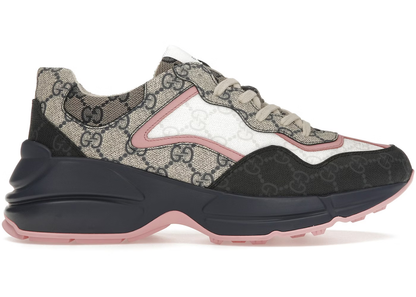 Gucci Rhyton Sneaker Beige Pink Monogram