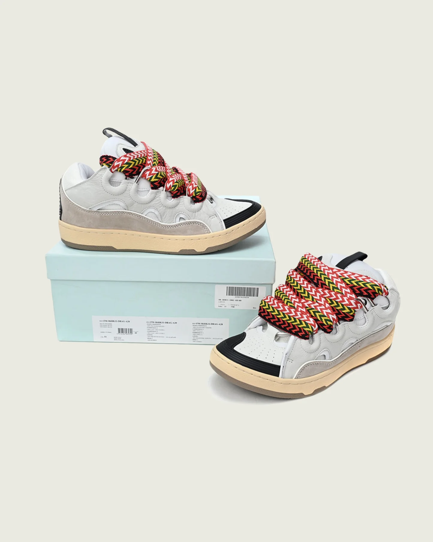 Lanvin Leather Curb White