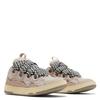 Lanvin Leather Curb Glitter Pale Pink