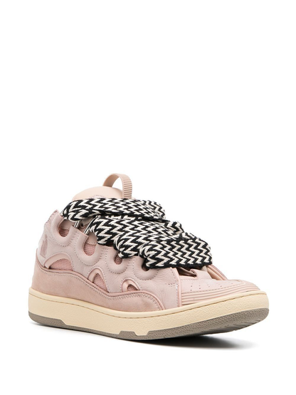 Lanvin Leather Curb Glitter Pale Pink