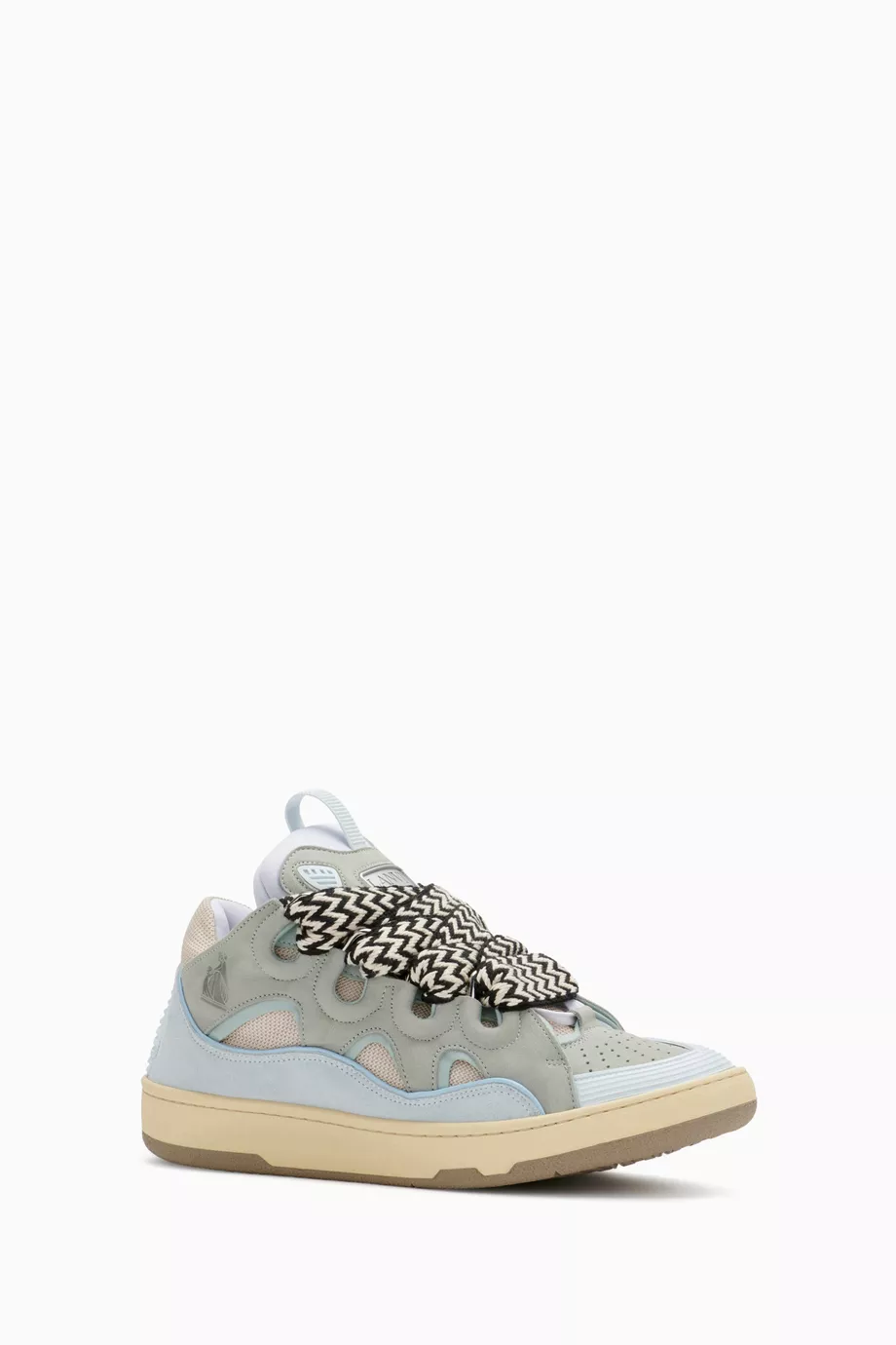 Lanvin Leather Curb Azul claro Gum