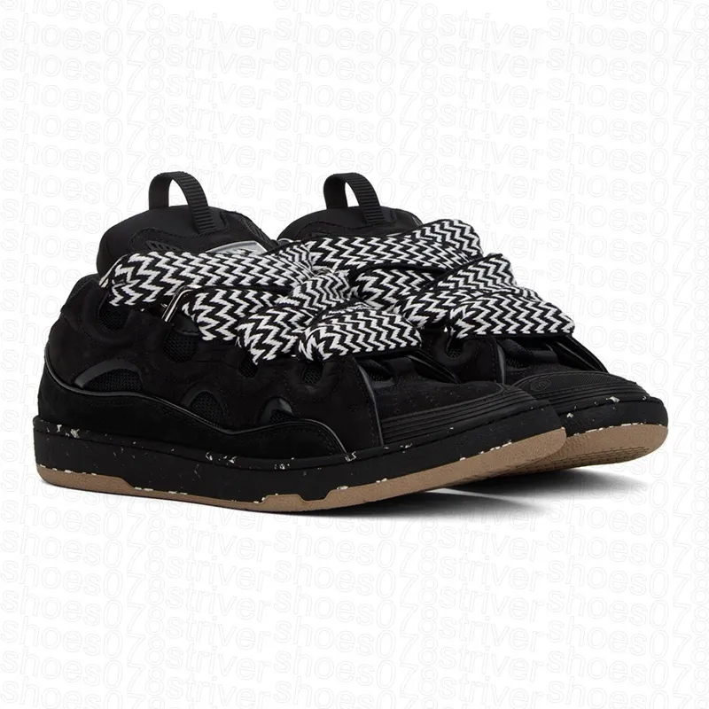 Lanvin Leather Curb Negro