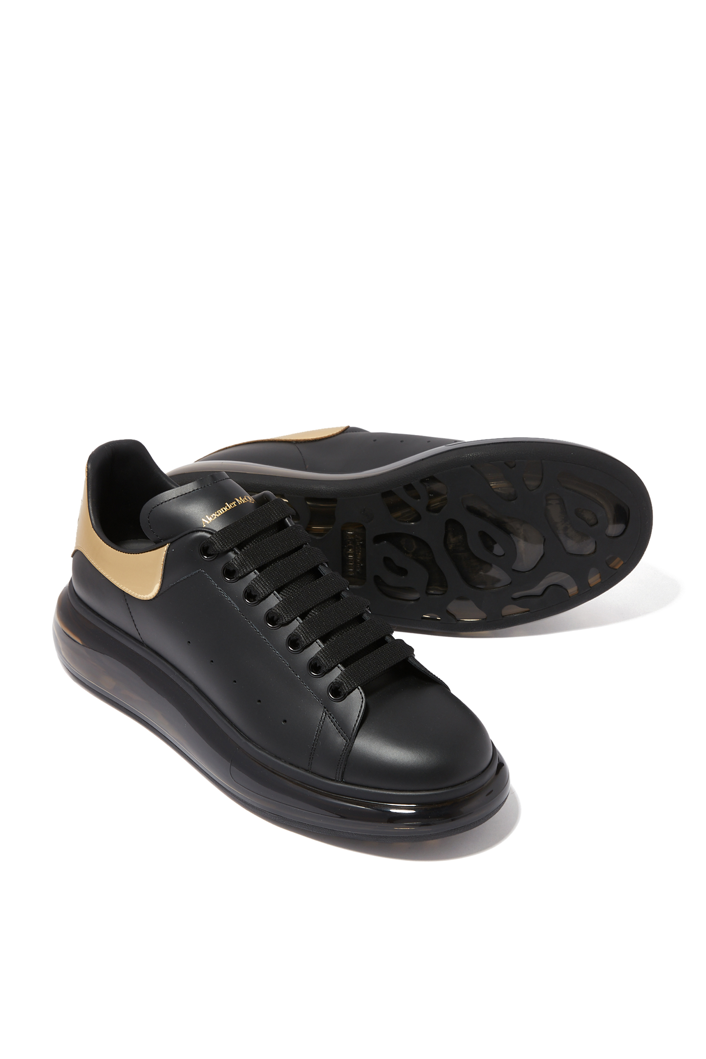 Alexander McQueen Oversized Black Gold Metallic