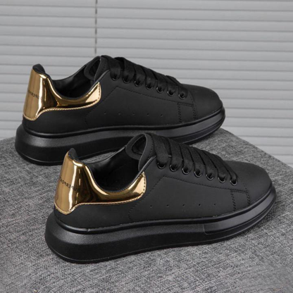 Alexander McQueen Oversized Schwarz Gold Metallic