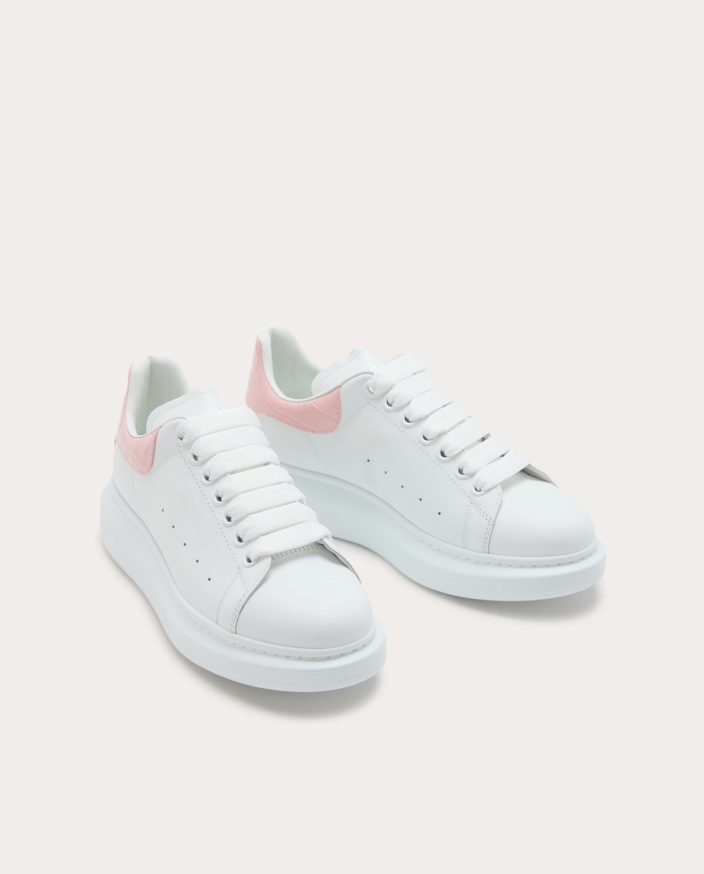 Alexander McQueen Oversized White Light Pink
