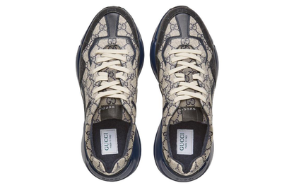Kaufen Sie Gucci GG Rhyton Beige Blau Monogramm