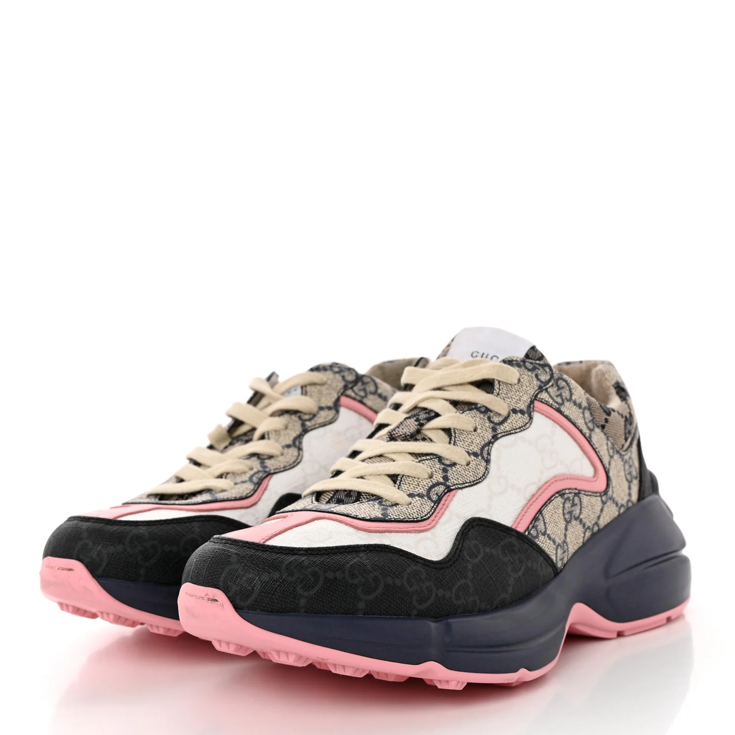 Gucci Rhyton Sneaker Beige Pink Monogram