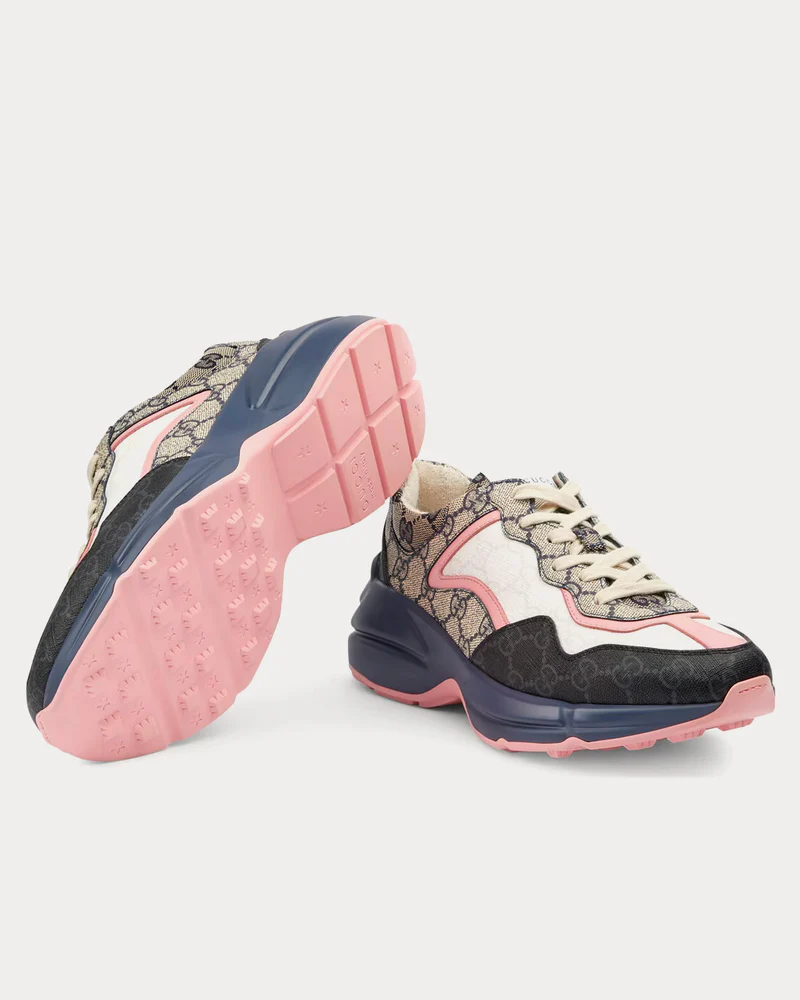 Gucci Rhyton Sneaker Beige Pink Monogram