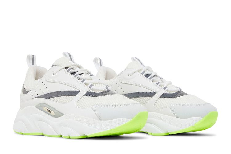 Dior B22 in white, silver, and neon green