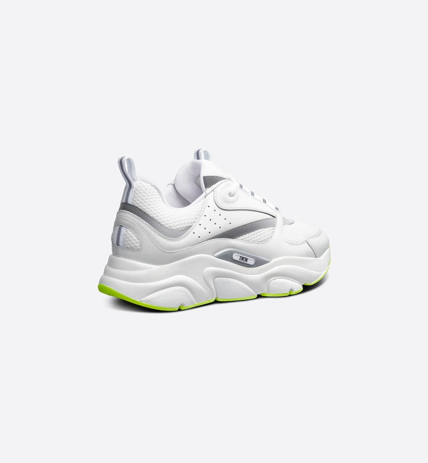 Dior B22 in white, silver, and neon green