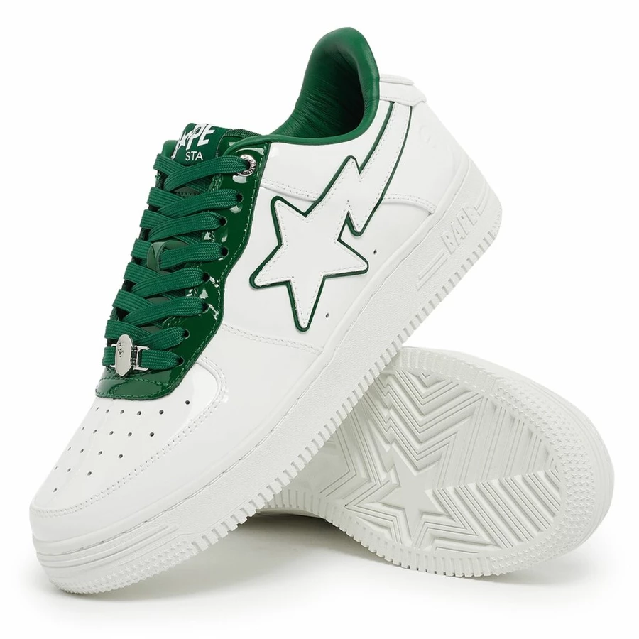 BAPE STA Charol Blanco Verde