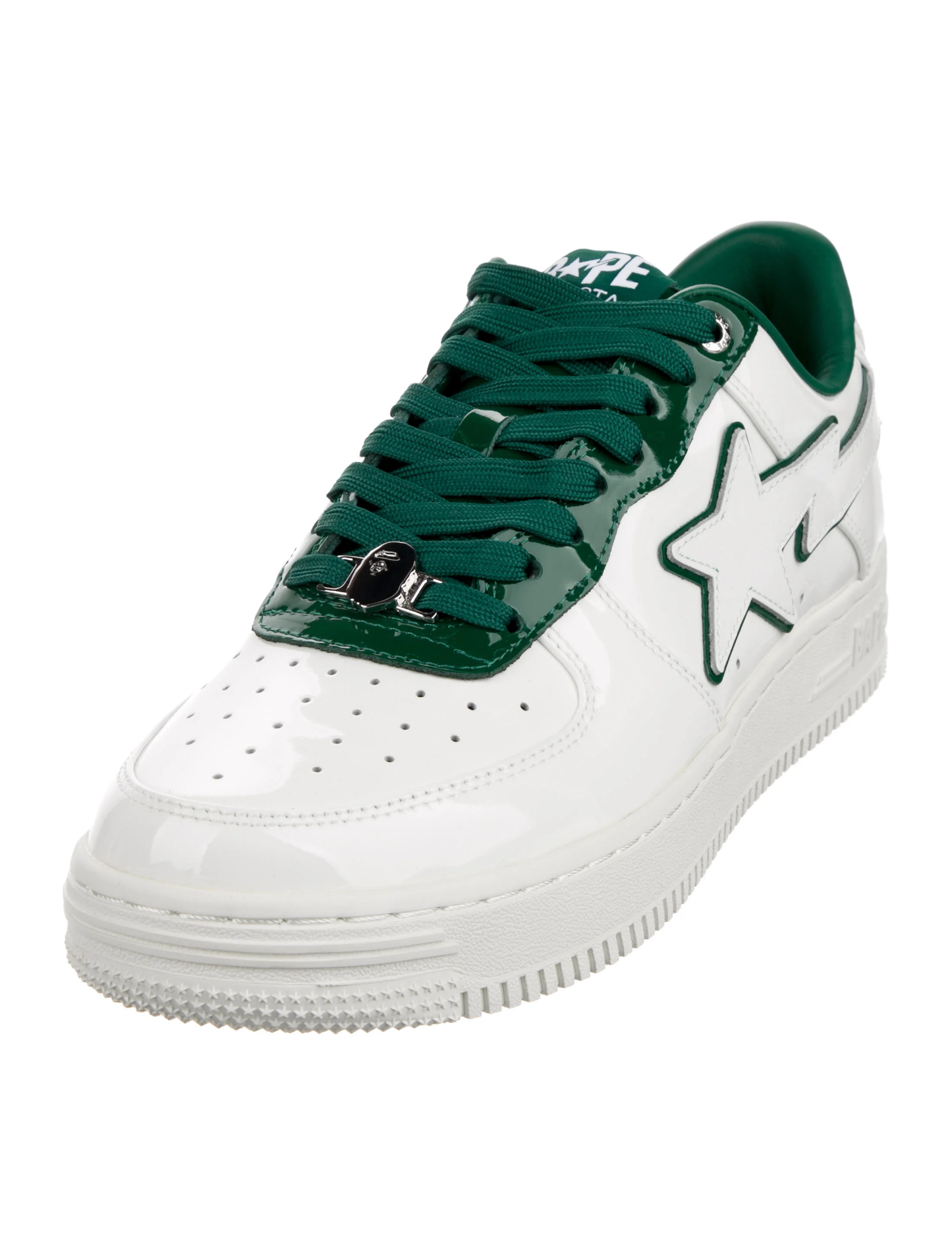 BAPE STA Charol Blanco Verde