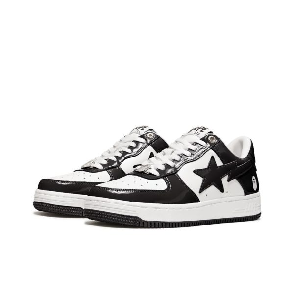 BAPESTA A BATHING APE STA black and white