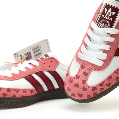 Adidas Samba Hearts White Red