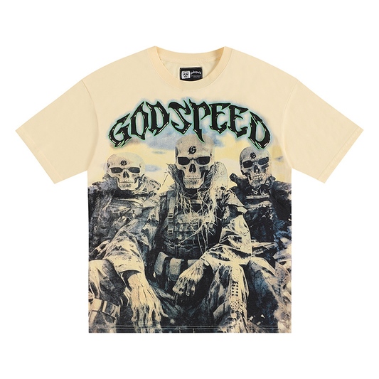 Polera Godspeed Squadron T-shirt Bone Wash