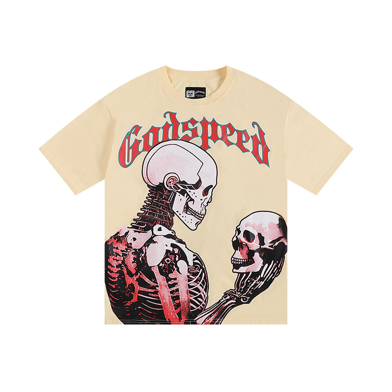 Polera Godspeed Mankind vs Ai III  Bone/red