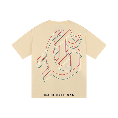Polera Godspeed Mankind vs Ai III  Bone/red