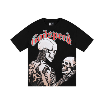 Polera Godspeed Mankind vs Ai III  Black/red