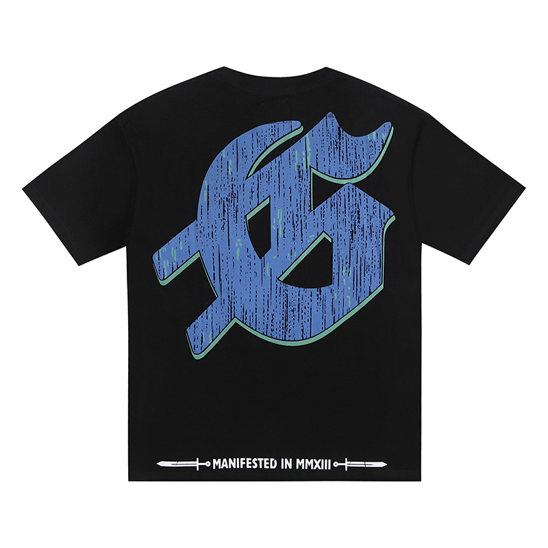Polera Godspeed dobermans and moon blue/black