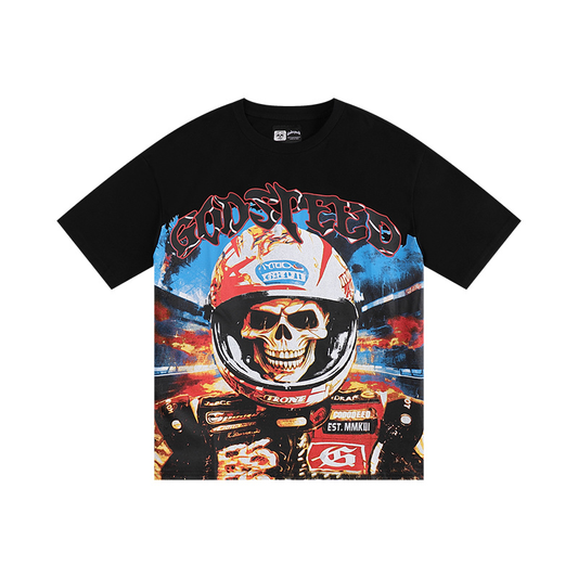 Polera Godspeed Racer Goldie Black