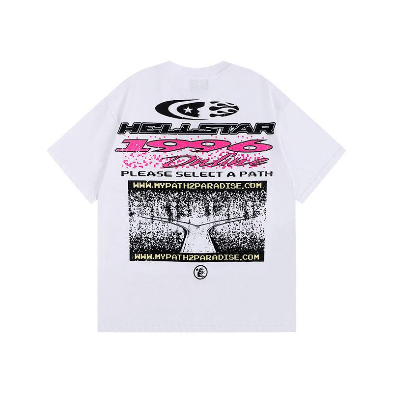 Polera Hellstar Pixel Blanco