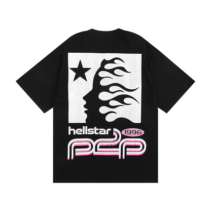 Polera Hellstar Sport black / pink