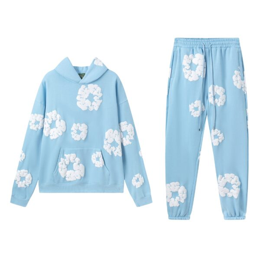 Conjunto Demin Tears celeste