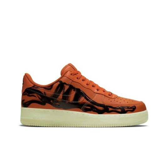 Air Force 1 Low Orange Skeleton Halloween
