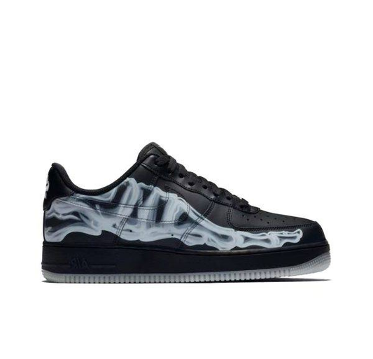 Air Force 1 Low Black Skeleton Halloween