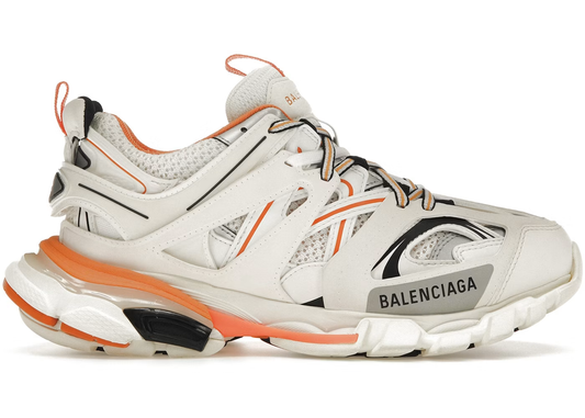 Balenciaga Track Led blanco con naranja
