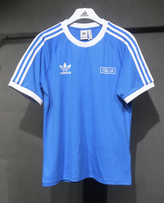 Italy Adicolor Classics 3-Stripes Tee - Blue