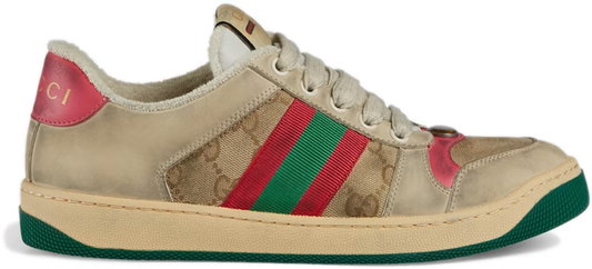Gucci Screener Distressed Pink Green