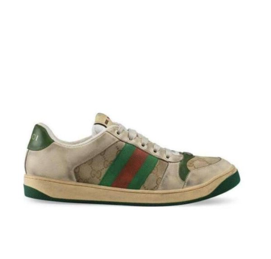 Gucci Screener Distressed Green Orange