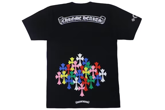 Camisa Chrome Hearts Negra Con Cruces