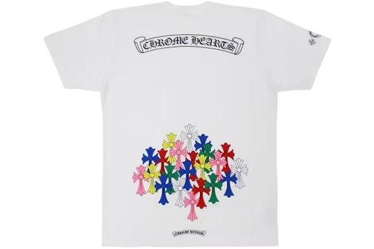 Camisa Chrome Hearts Blanca Con Cruces