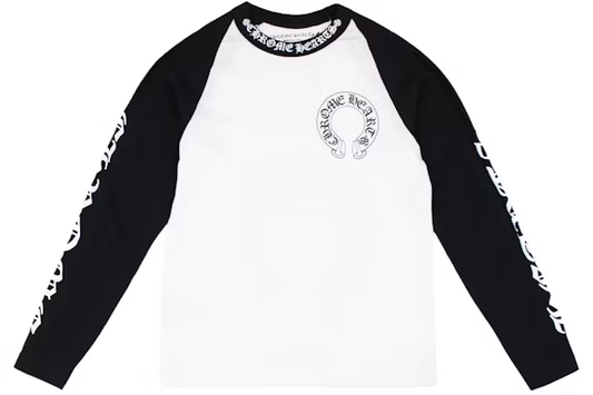 Camisa Chrome Hearts blanco con negro manga larga