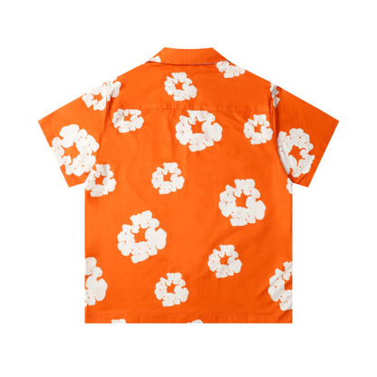 Conjunto Demin Tears Naranja De Botones