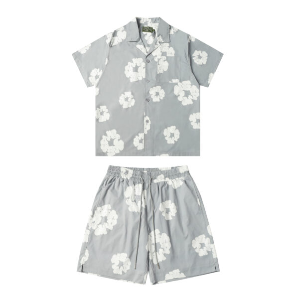 Conjunto Demin Tears Gris De Botones